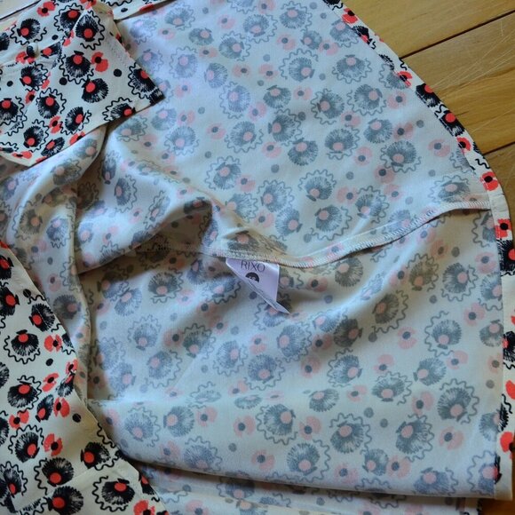 RIXO Juni Puff-sleeve Mini-dress In Micro Shell Size XS - Picture 10 of 14